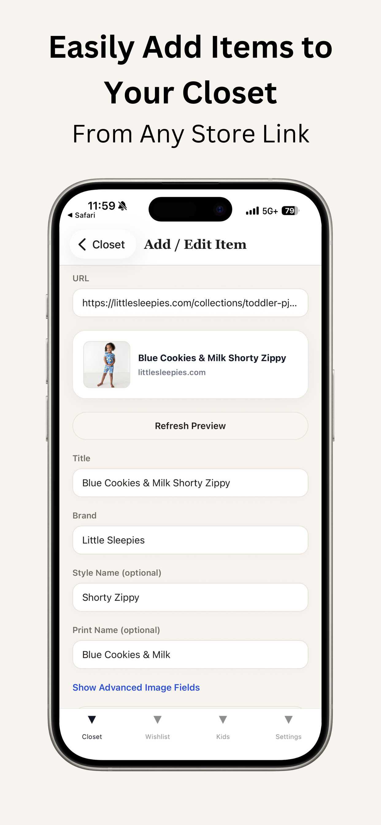 Layette Out app screenshot 4