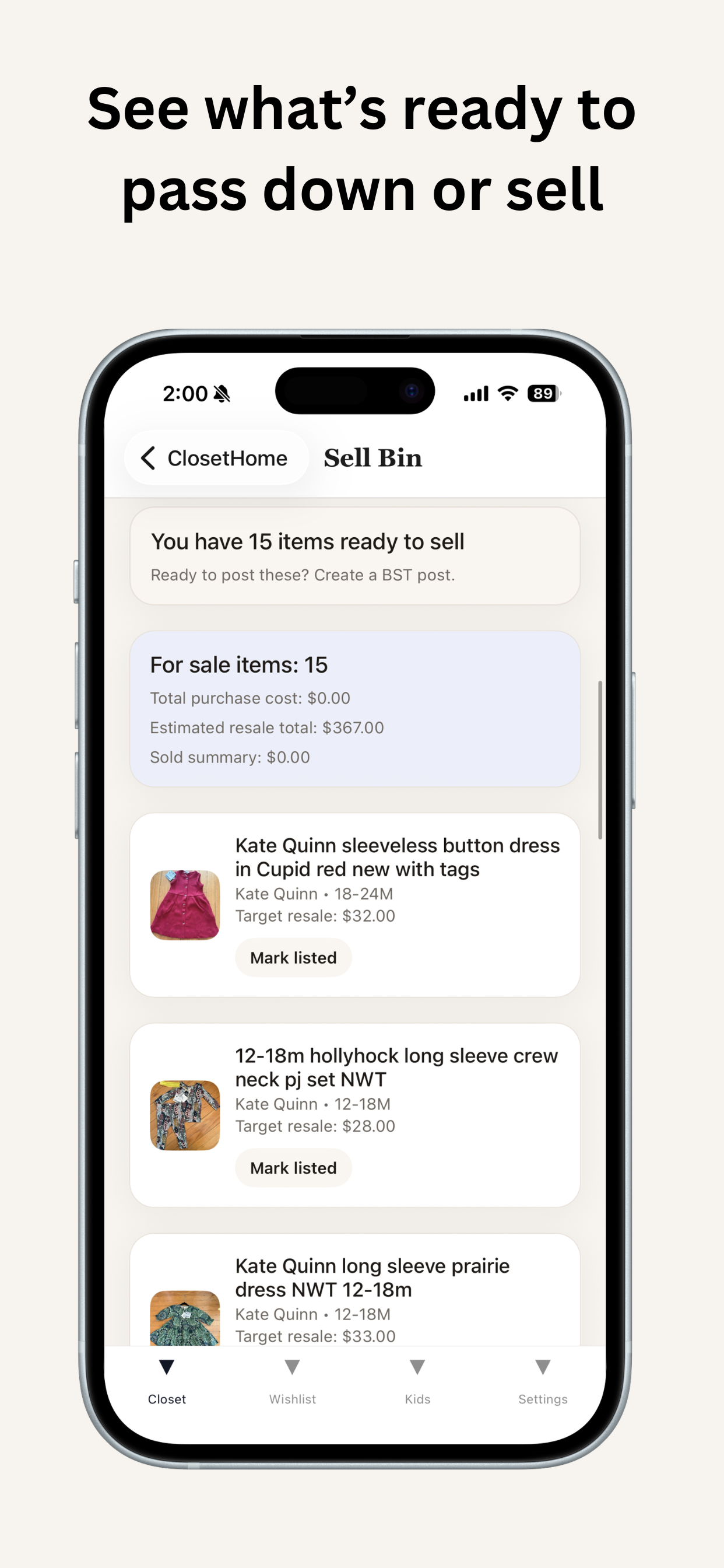 Layette Out app screenshot 8